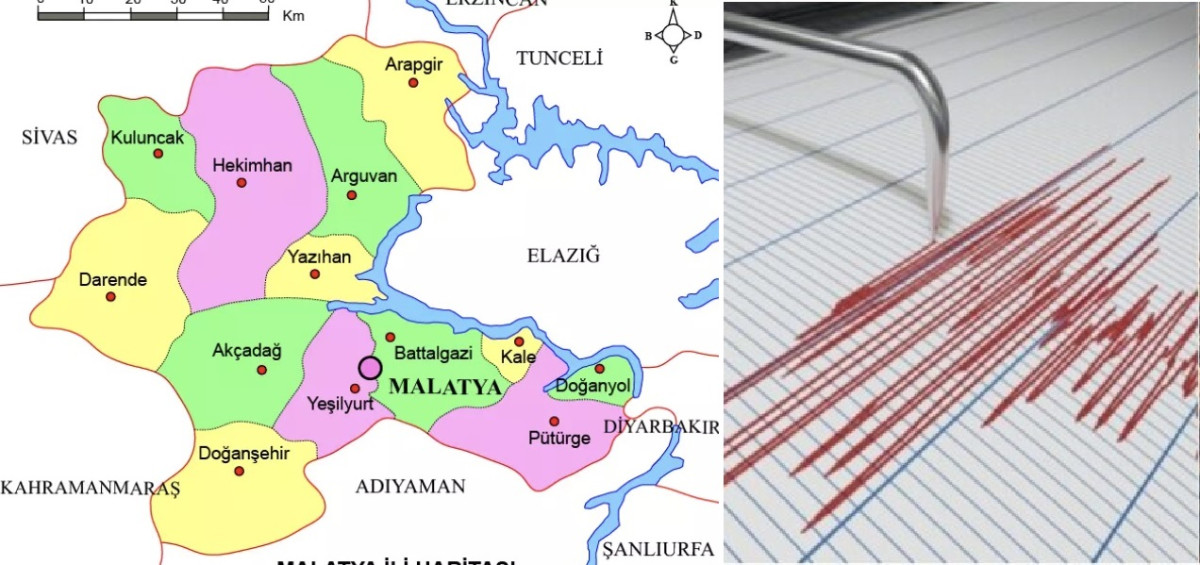 Darende’de 18 deprem oldu