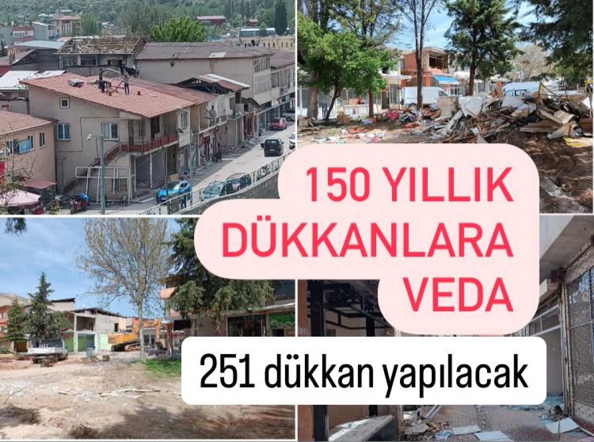 Dükkanların Yıkımı Yapılıyor