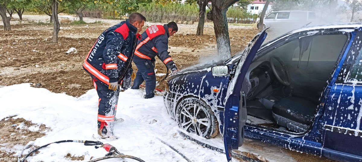 Sandıkkaya’da yangın