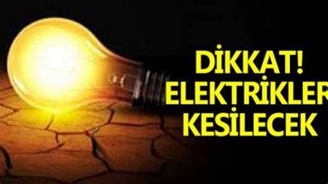 6 mahallede elektrik kesintisi