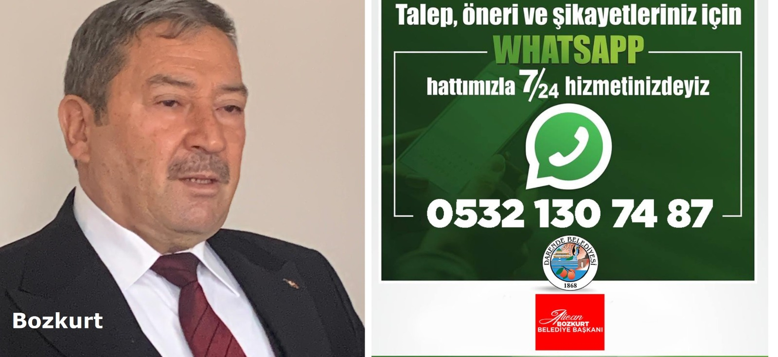 Belediye, 7/24 WhatsApp’la Hizmette