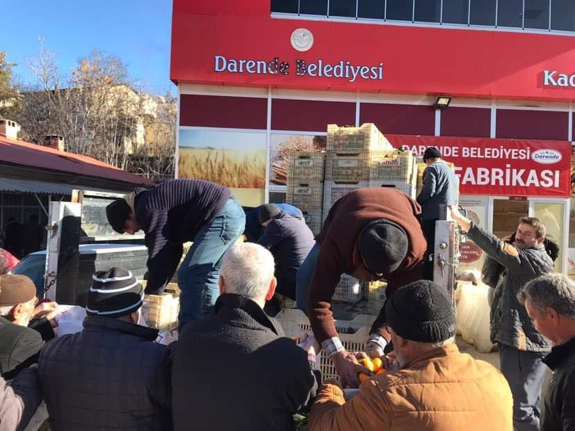 Darende’ye kamyon dolusu C vitamini