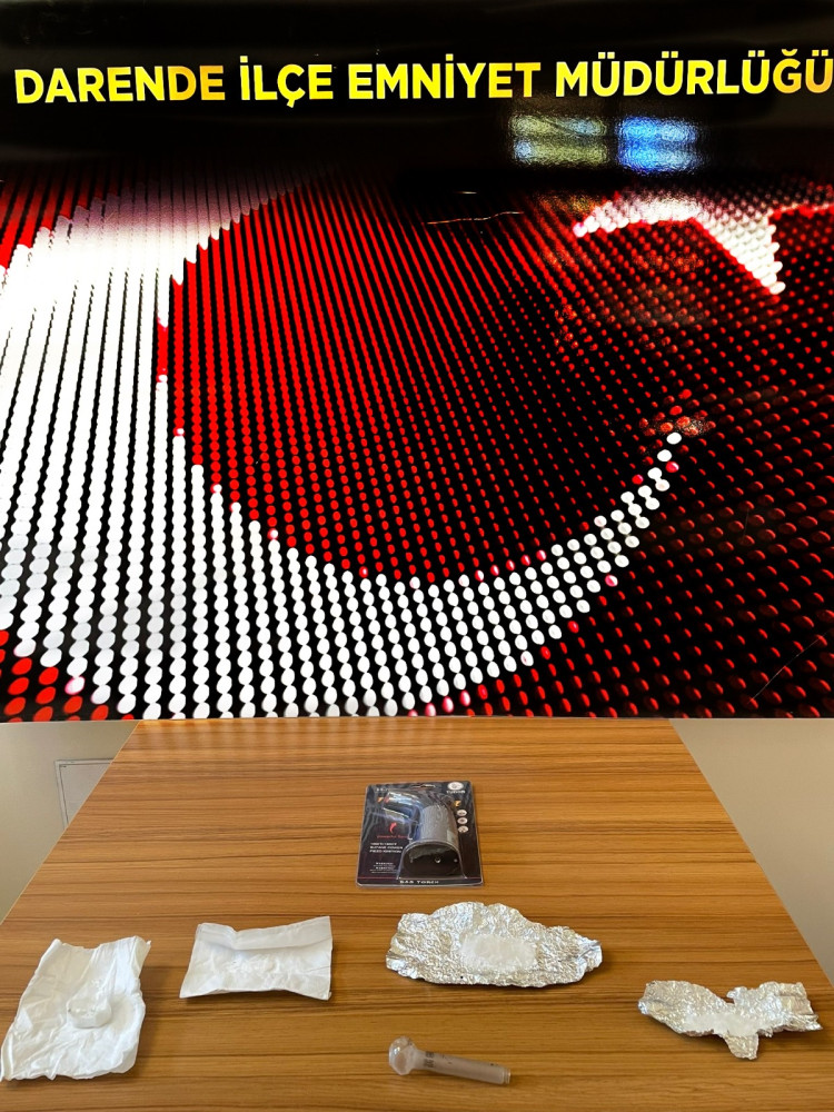 Durdurulan araçta uyuşturucu bulundu