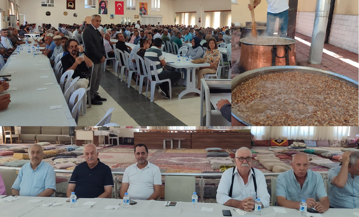 Engüzek Cemevi’nde aşureler yenildi