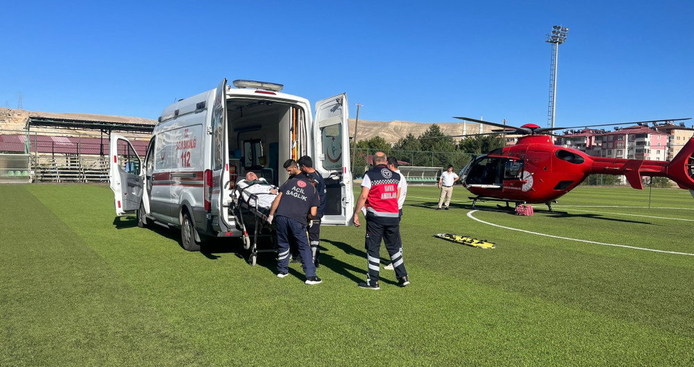 Hava ambulansı görevde