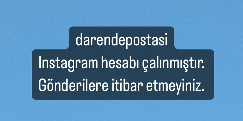 Darende Postası Instagram Hesabına Dijital Saldırı
