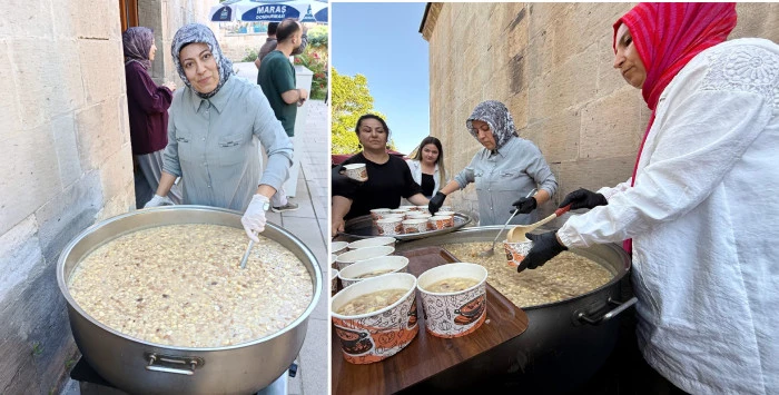 Kadınlardan İmece Usulü Aşure