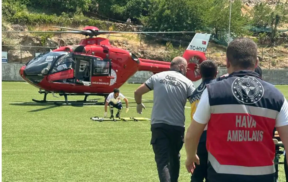 Kanser Hastası, Helikopterle Sevk Edildi