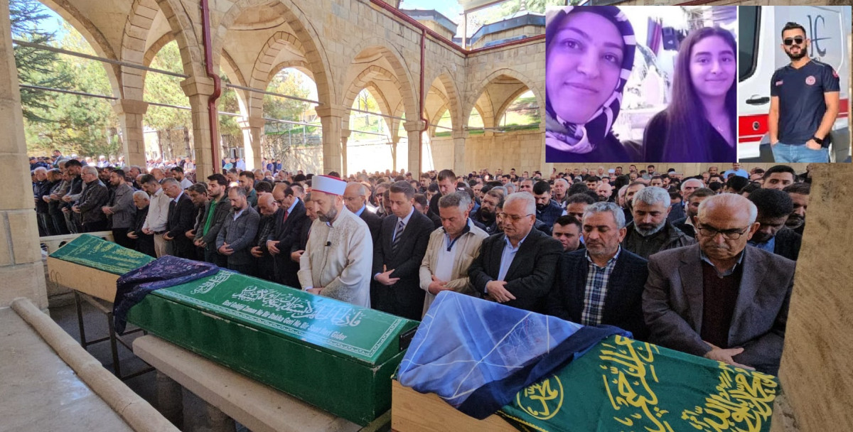 Kazada ölen 3 kişi toprağa verildi