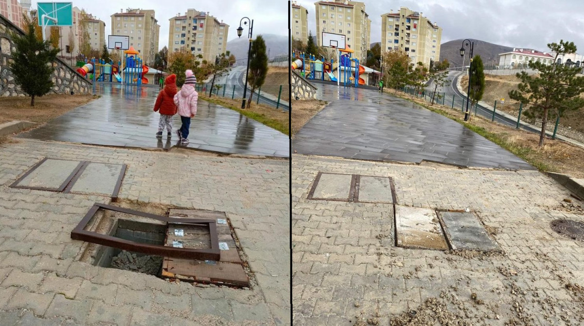 Logar kapağı yapıldı