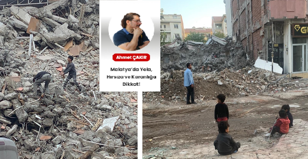 Malatya’da Yola, Hırsıza ve Karanlığa Dikkat!