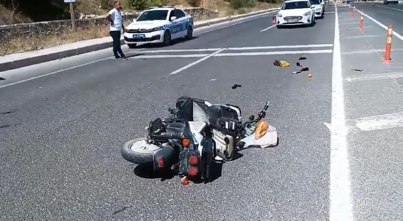 Motosiklet kazası: 1 ağır yaralı