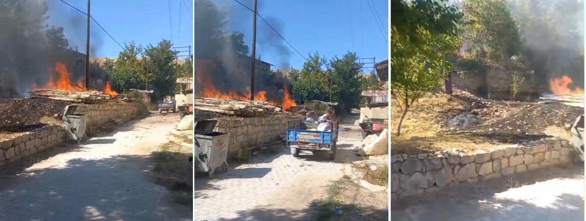 Nadir Mahallesi’nde yangın korkuttu