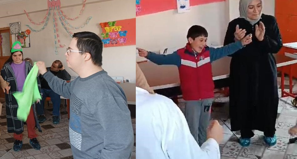 Özel öğrenciler doyasıya eğlendi