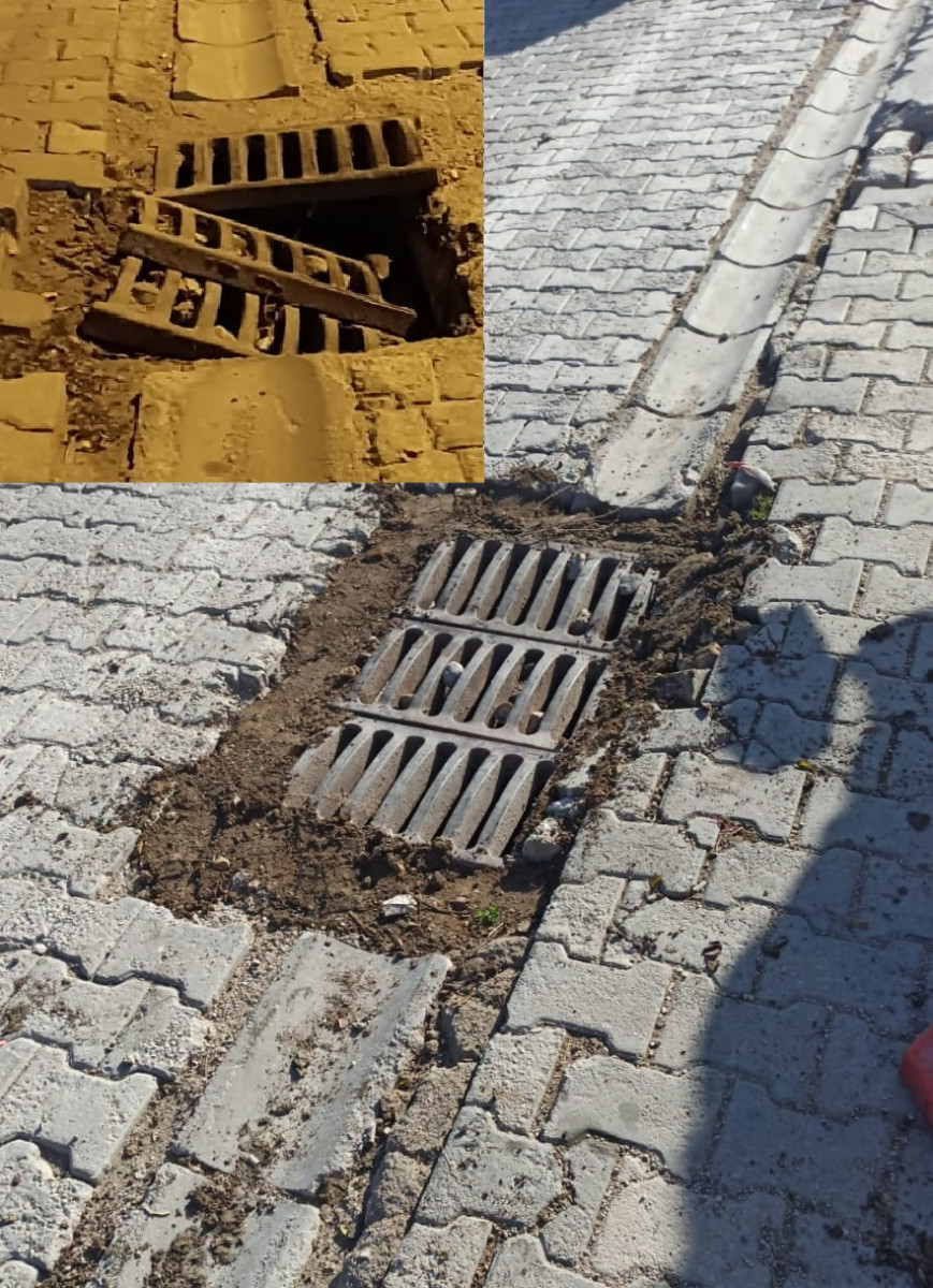 Somuncu Baba Bulvarı’ndaki logar kapağı yapıldı
